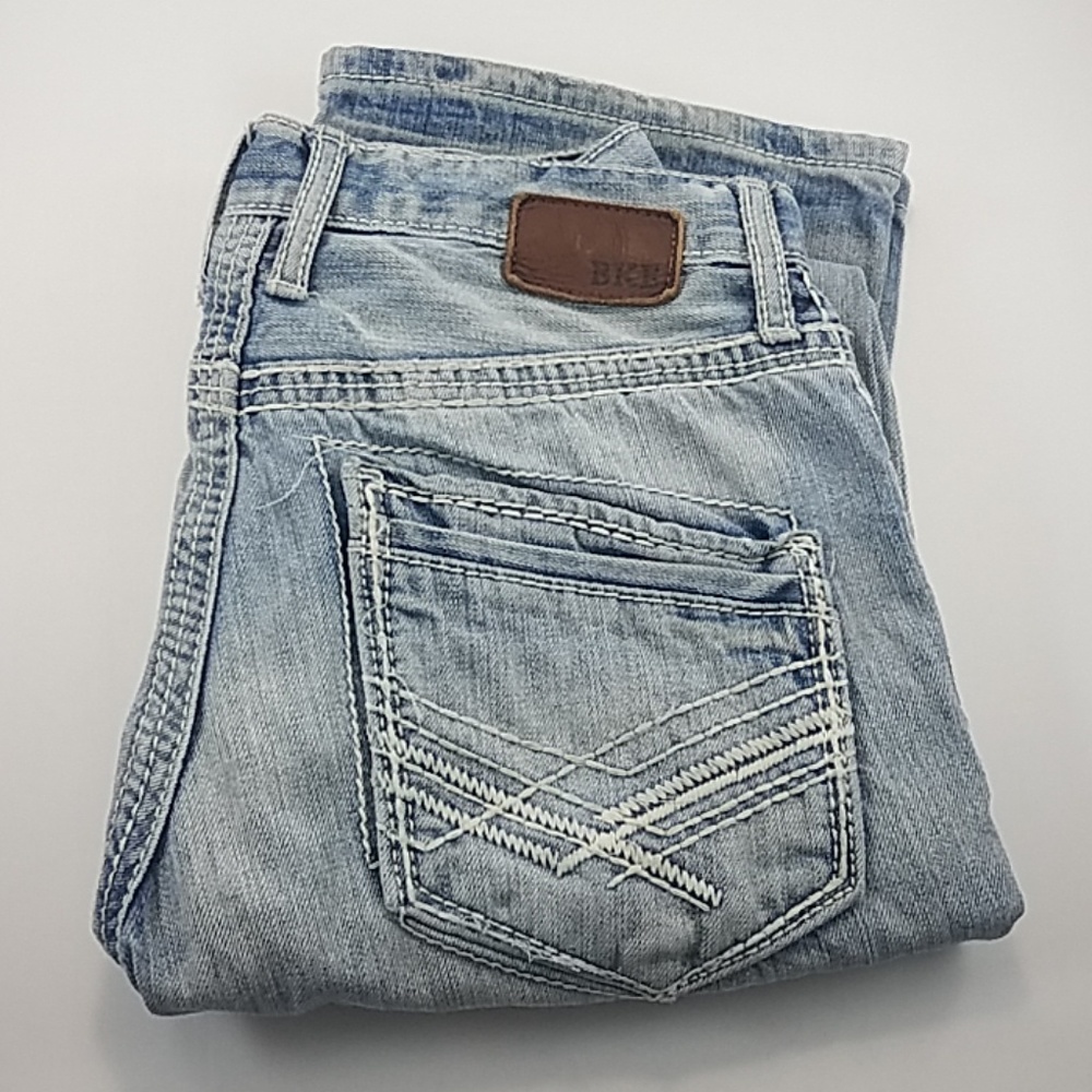 BKE Jeans Aiden Bootcut Size 27R Distressed